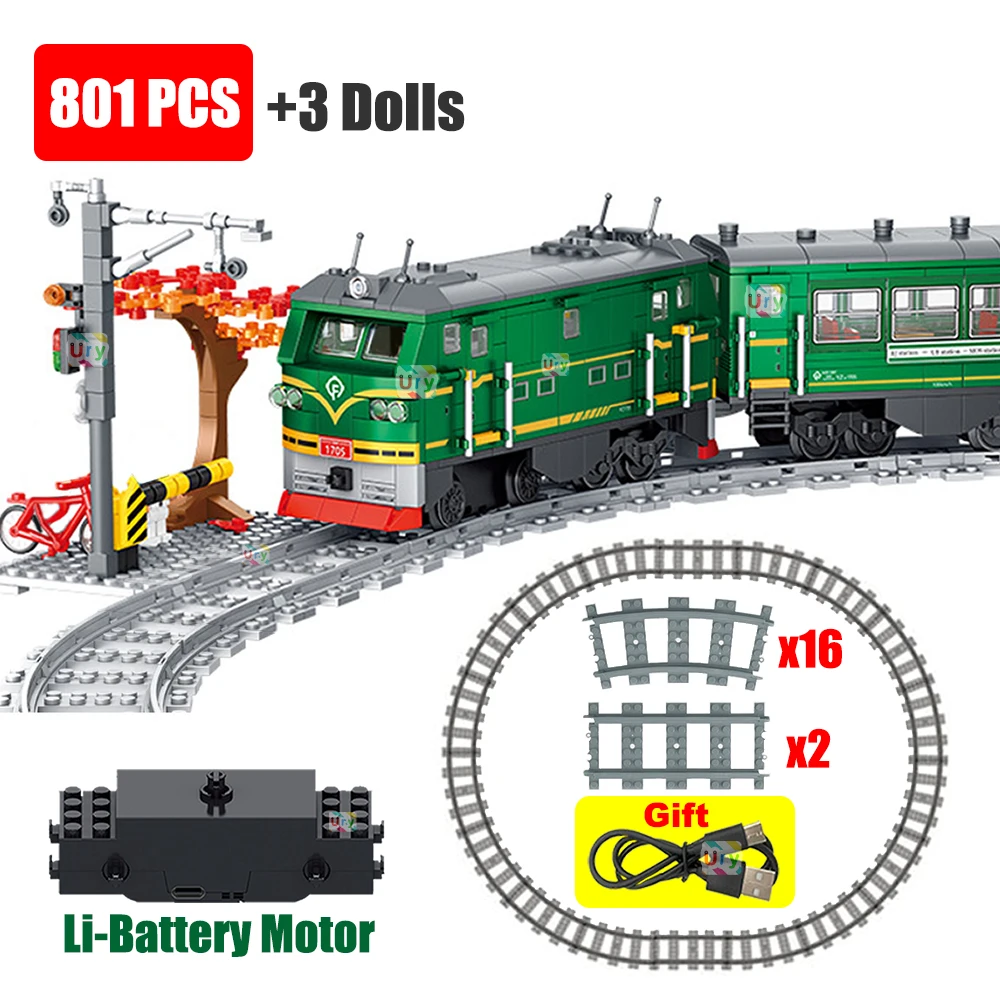 Kids Toys Electric Car - Mainan Blok Bangunan Model Kereta Uap