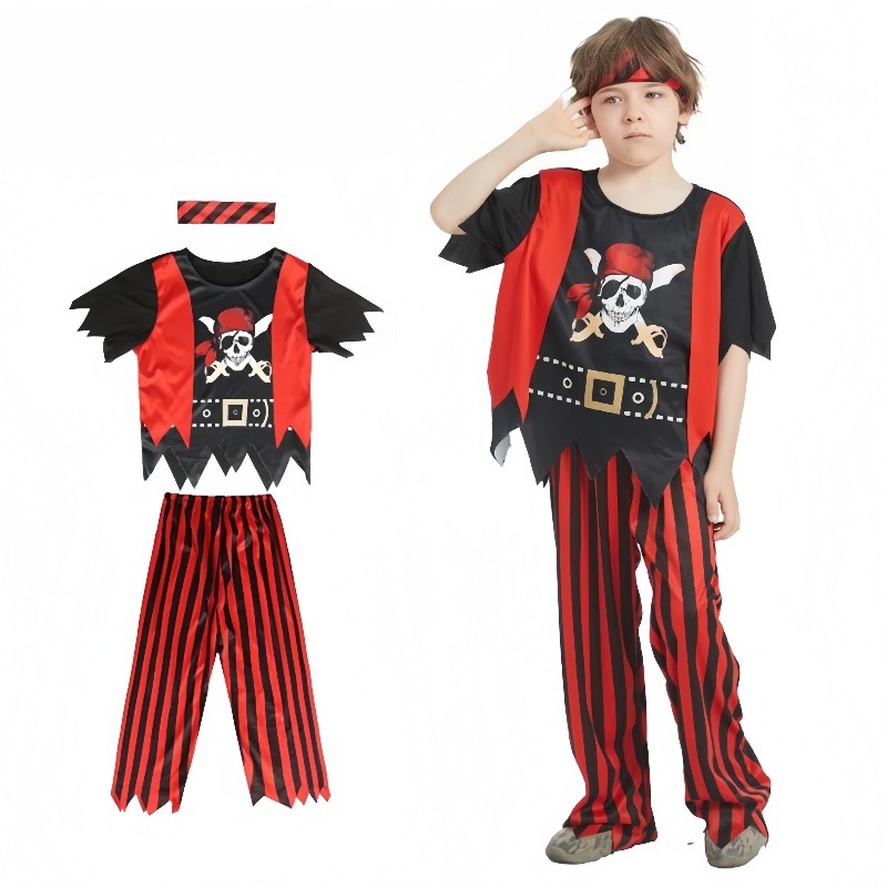 Kids Toys Set - Kostum Baju Tengkorak Bajak Laut Anak-anak,