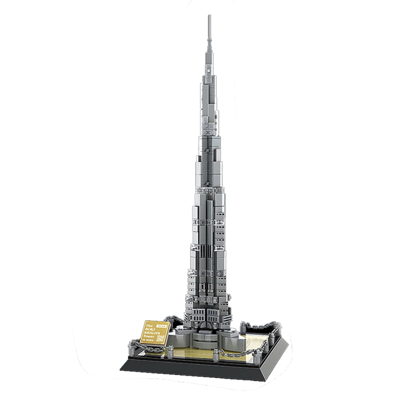 Kids Toys Dubai - 555pcs Set Blok Bangunan Menara Burj