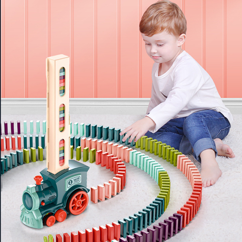 Kids Toys Electric Car - Set mainan mobil Domino elektrik anak-anak,
