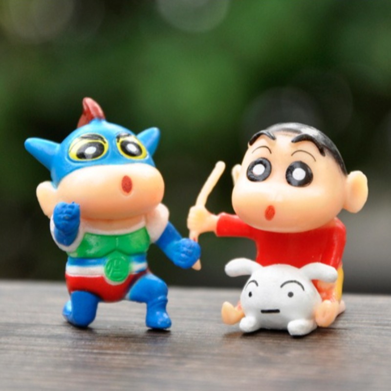 Kids Toys Set - Figur Anime Saiyan Crayon Shin-chan Mini