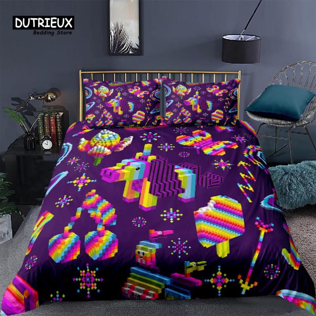 Kids Toys Uk - Set mainan blok bangunan warna-warni 3D