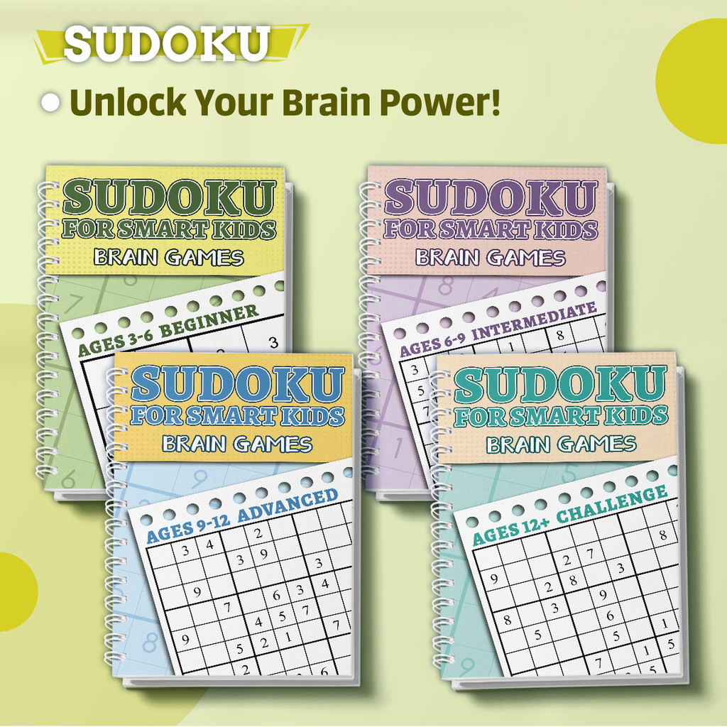 Kids Toys And Games - Set Buku Puzzle Sudoku untuk Anak,