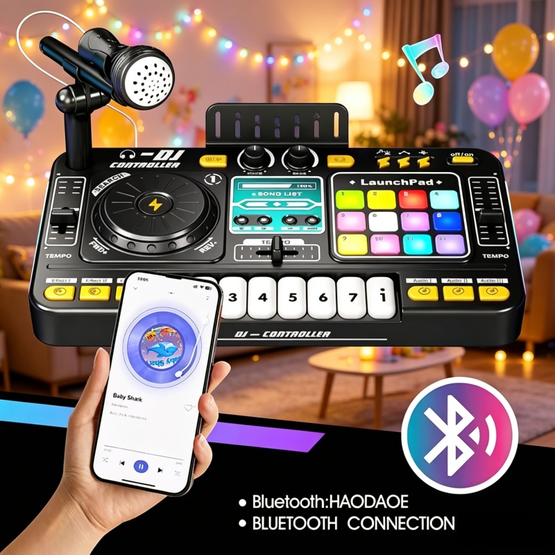 Kids Toys Bd - Mainan Pengontrol Mixer DJ Simulasi untuk