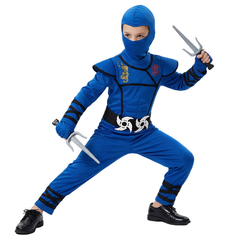 Kostum Ninja Hitam dan Biru un - Kids Toys Set ulasan dan harga