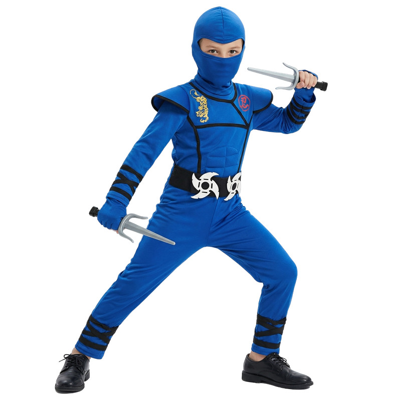 Kostum Ninja Hitam dan Biru un - Kids Toys Set ulasan dan harga