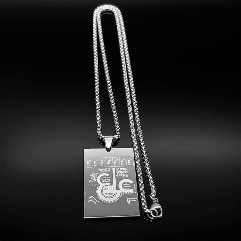 Kalung Liontin Medali Persegi  - Kids Quran Toys ulasan dan harga