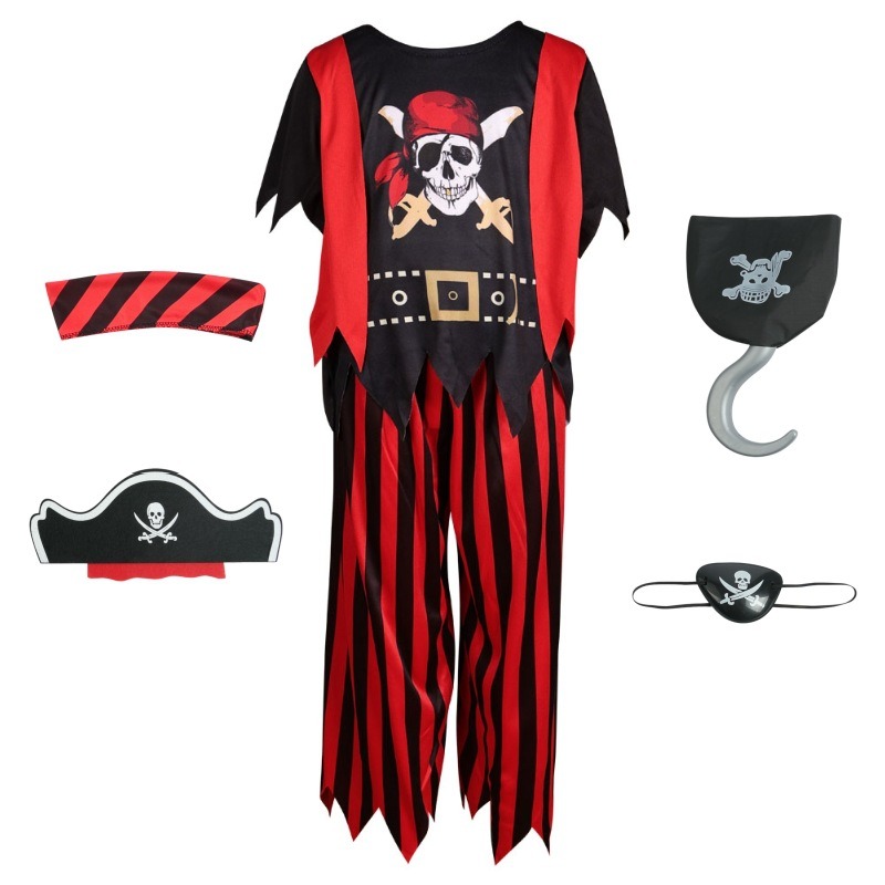 Kostum Baju Tengkorak Bajak La - Kids Toys Set ulasan dan harga