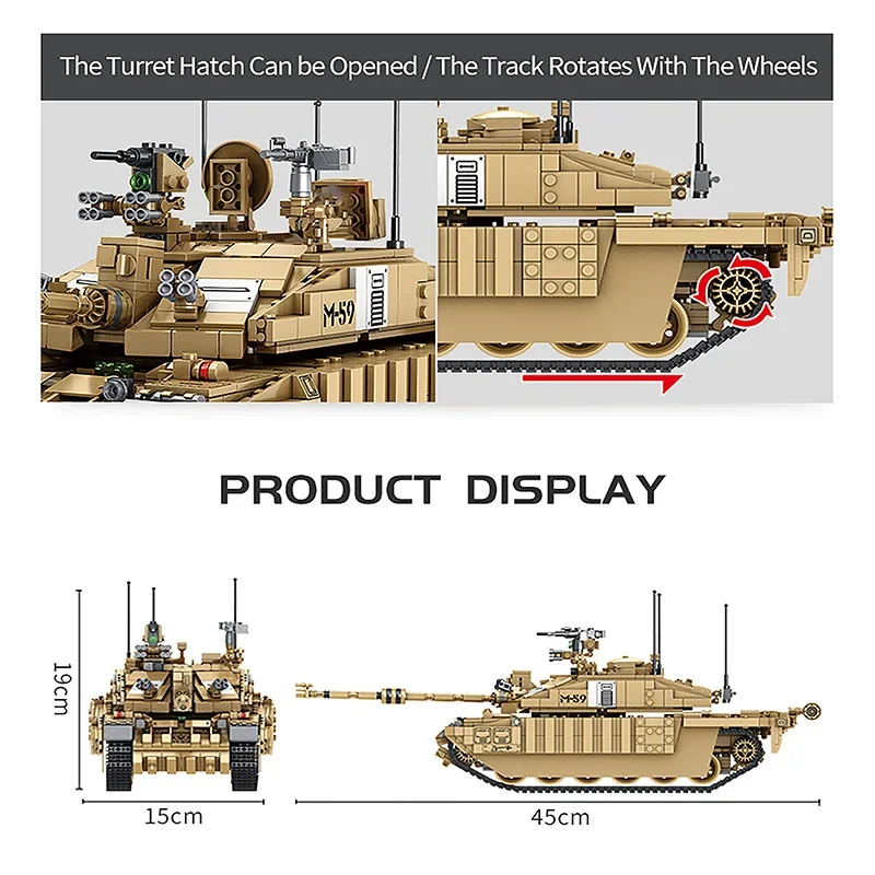 1687 Buah Tank Militer UK Chal - Kids Toys Uk ulasan dan harga