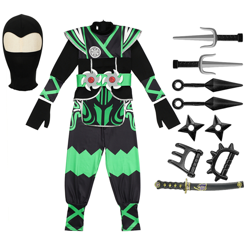Kostum Ninja Hijau untuk Anak- - Kids Toys Set ulasan dan harga