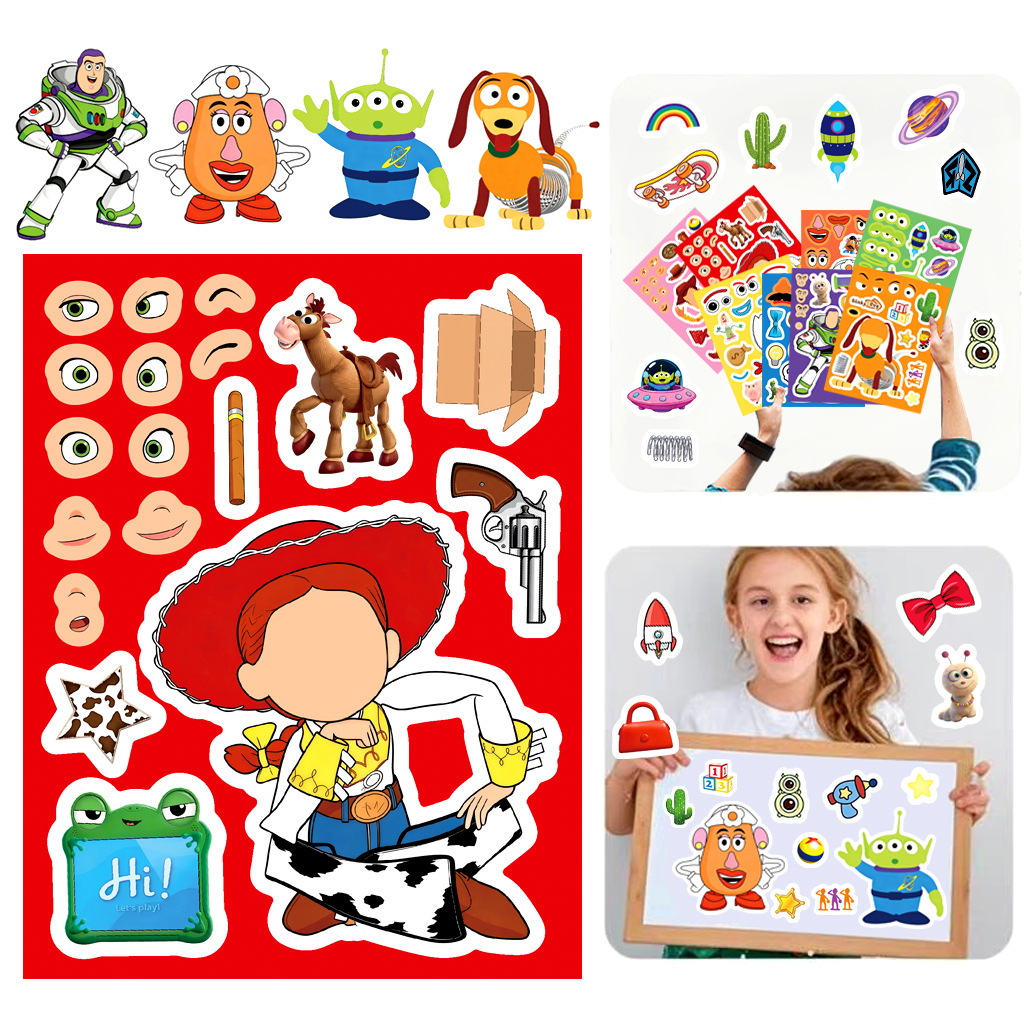 8/16 Lembar Stiker Kartun untu - Kids' Toy ulasan dan harga